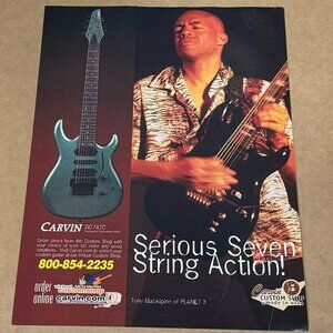 Tony MacAlpine of Planet X - Carvin Guitars - 2003 Print Advertisement